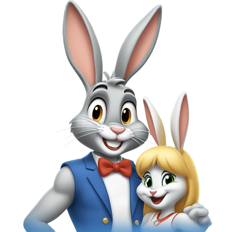 Bugs bunny and Lola emoji
