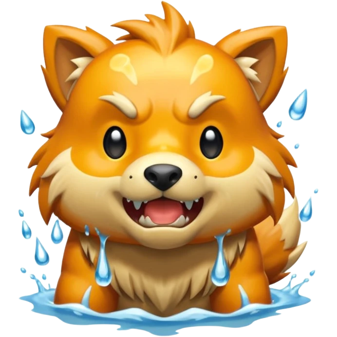 Scary Watery Silly Lairon-Growlithe-beast emoji