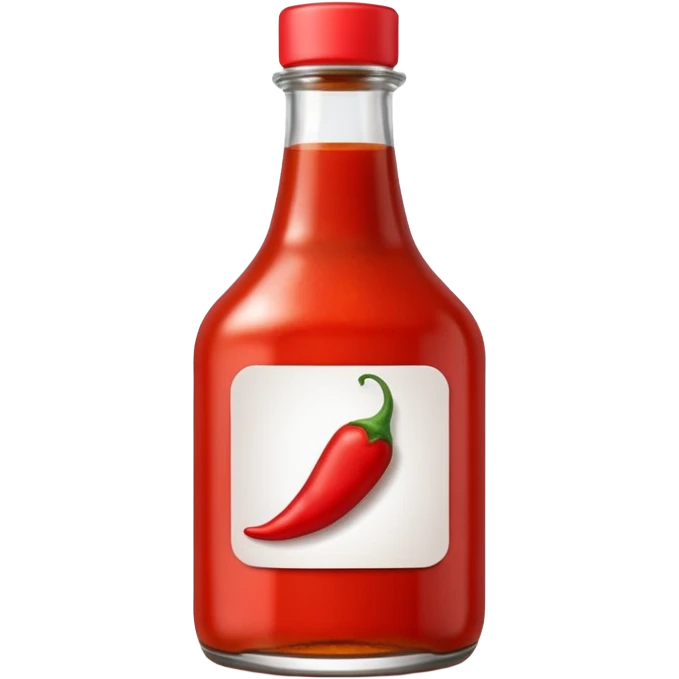 Hot chili sauce bottle emoji