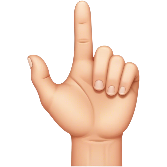 A hand with a giant thumb emoji