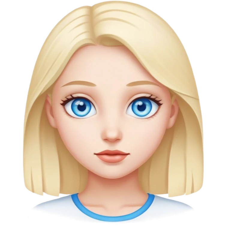 Girl with blue eyes emoji