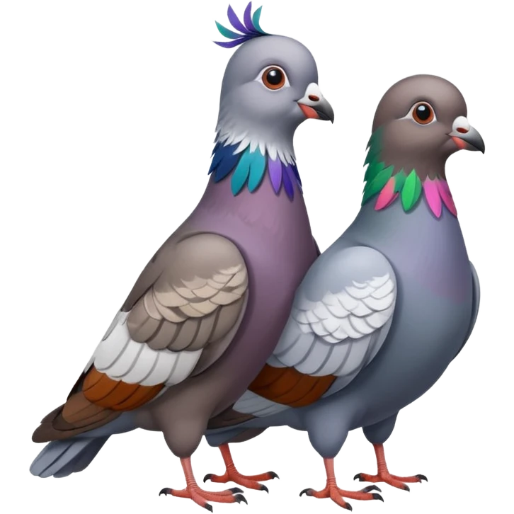 Gay pigeons emoji