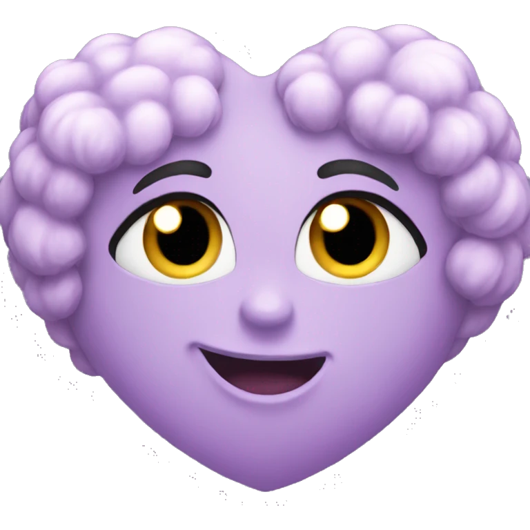 lilac heart emoji