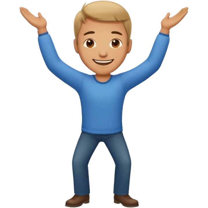 happy man bows emoji