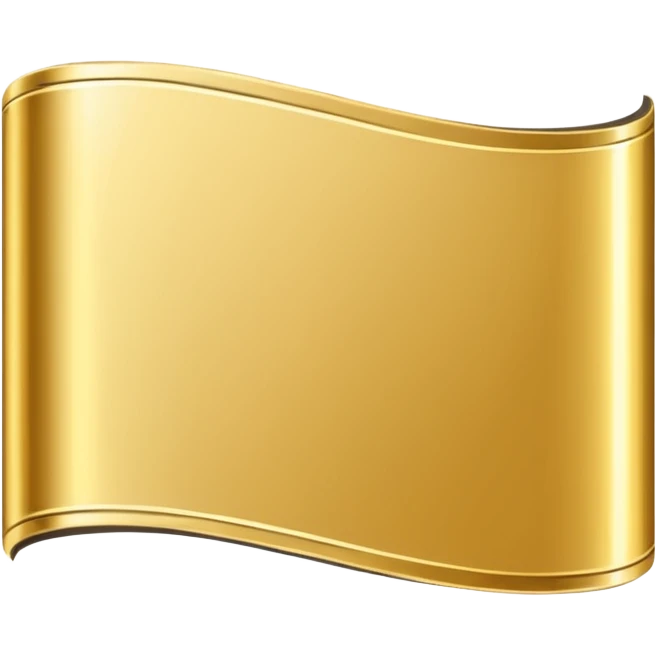 Measurement tape in gold for visiting card emoji