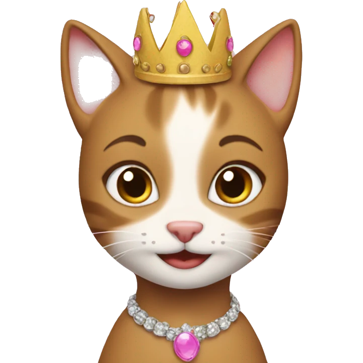 cat princess birthday emoji