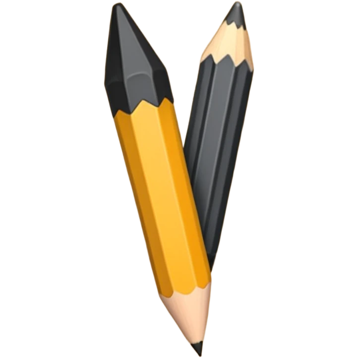 Black pencil emoji emoji