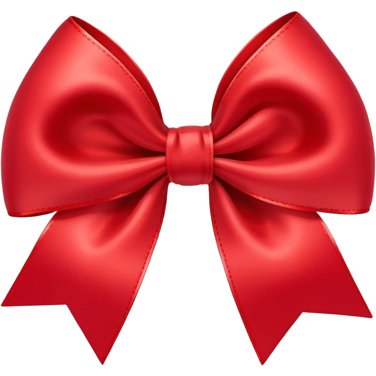 Bow with cute care emoji