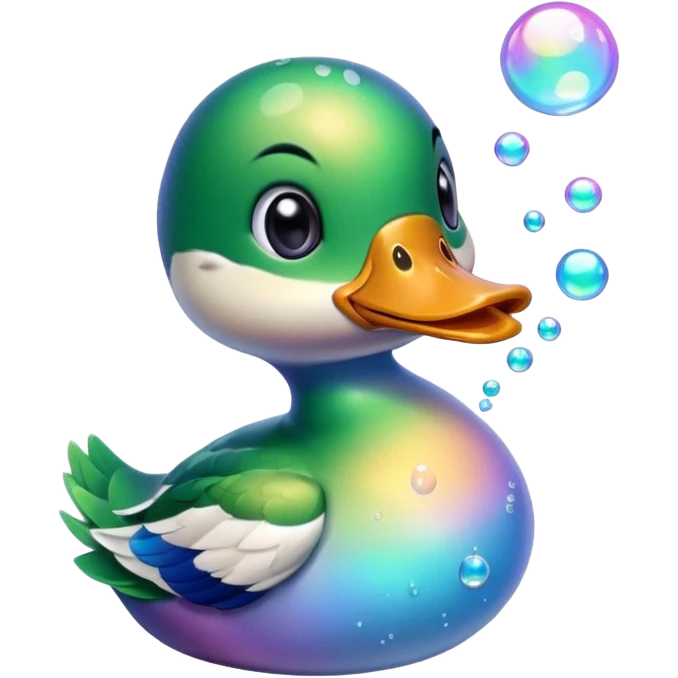 Duck bubbles emoji