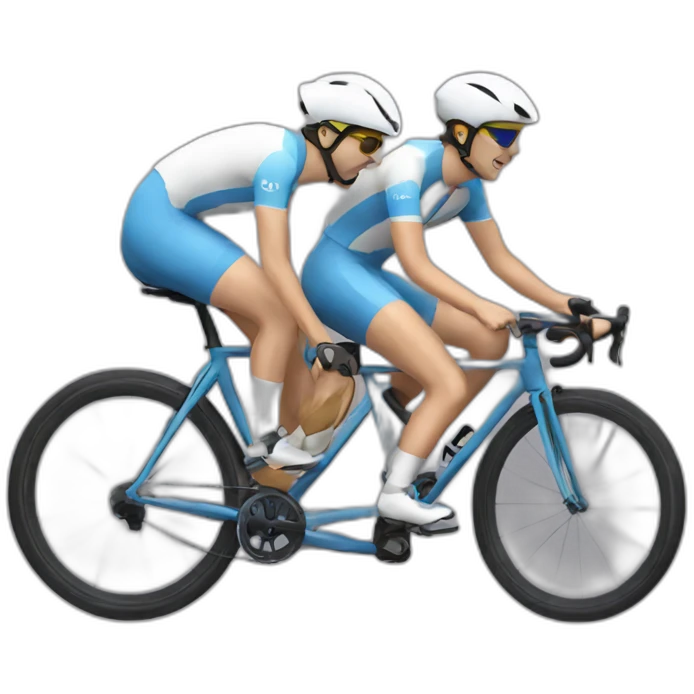 Tandem racing emoji