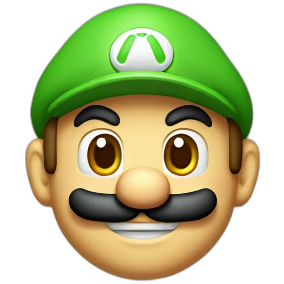 Mario with Luigi cap emoji