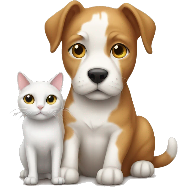cat with dog emoji