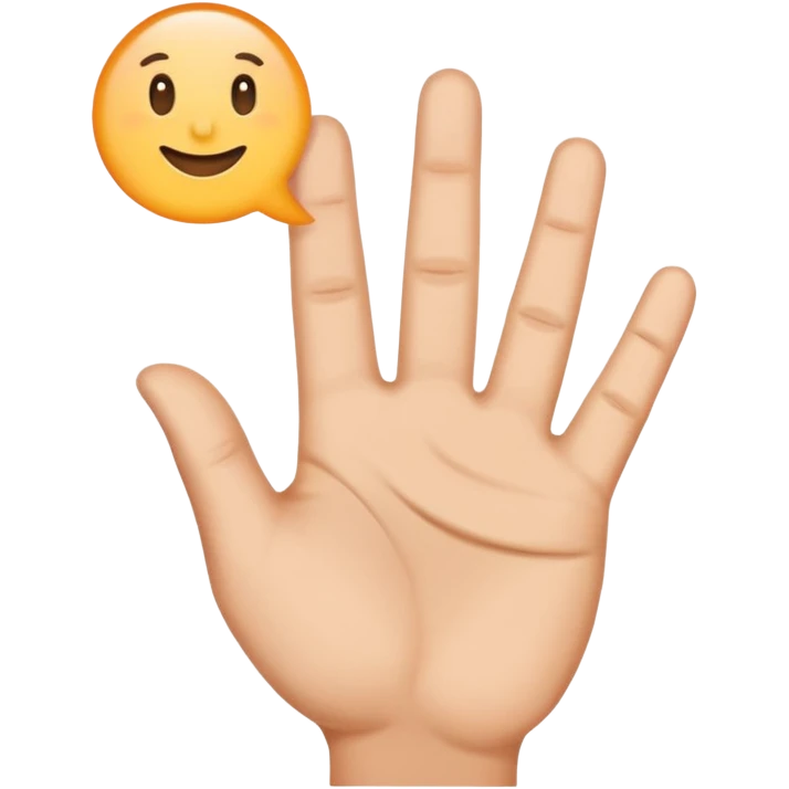 promise sign hand emoji