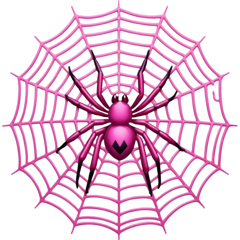 pink spider web emoji