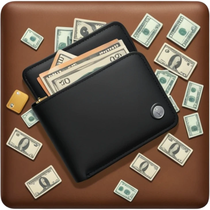 Billetera encontrada en el piso con personas al rededor personas blancas emoji