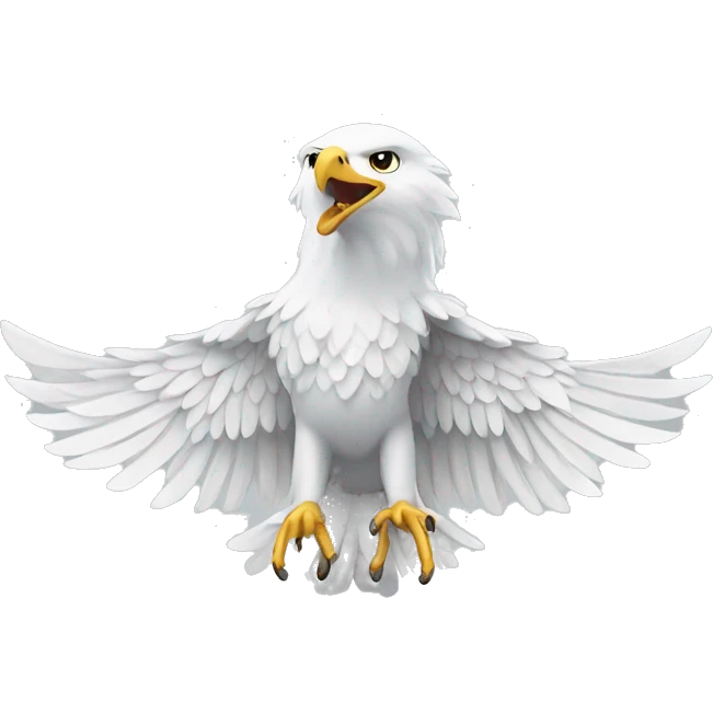 white eagle spread wings emoji