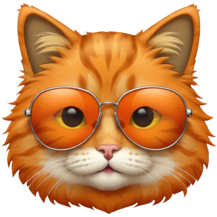 Cat wearing sunglasses emoji