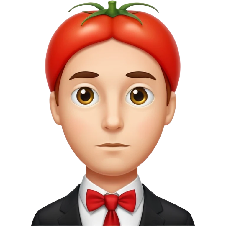 Tomato spy wearing a tie emoji