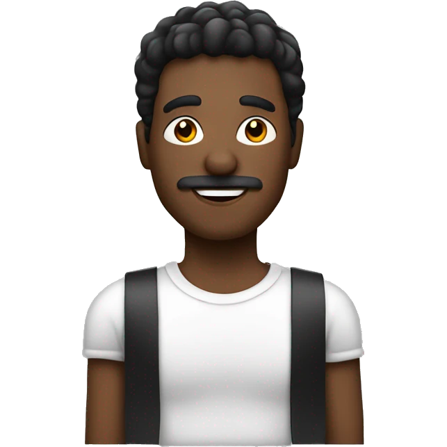 man with a black movie clap board emoji
