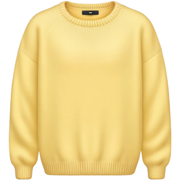 Pastel Yellow Cozy Sweater emoji
