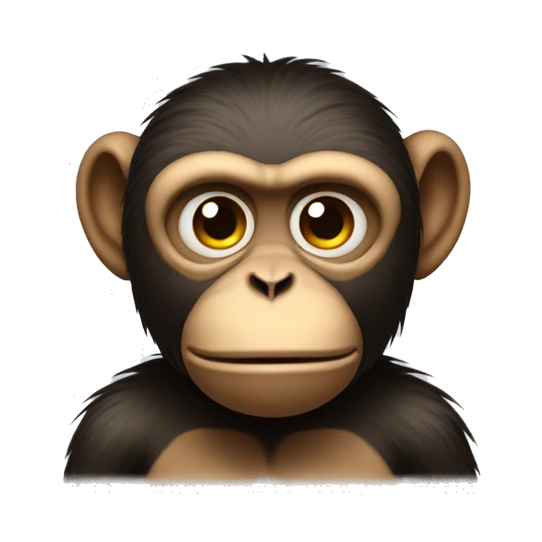 Apple's emoji monkey: sad  emoji