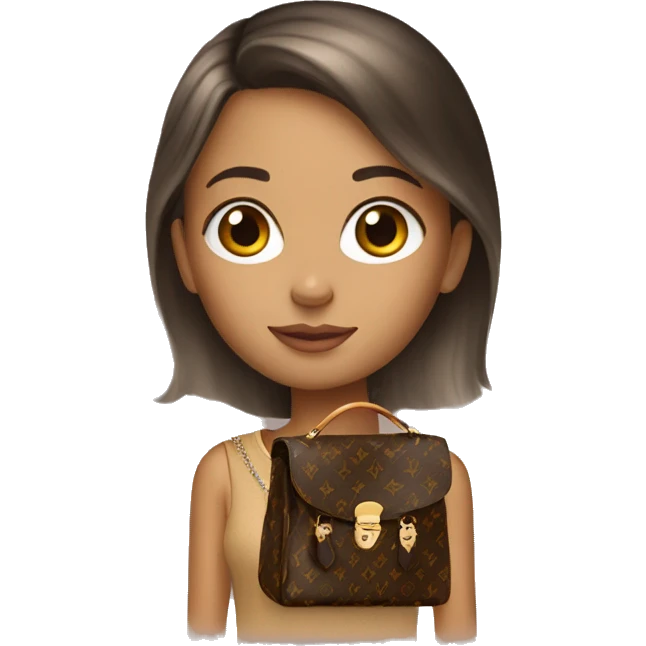 girl with LOUIS VUITTON emoji