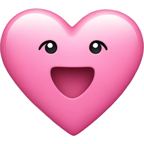 Pink heart with stars emoji