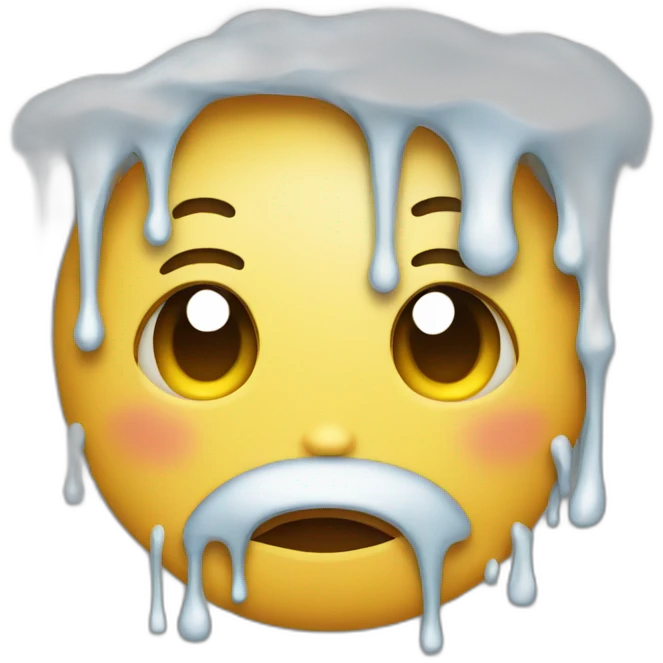 melting-nervous emoji