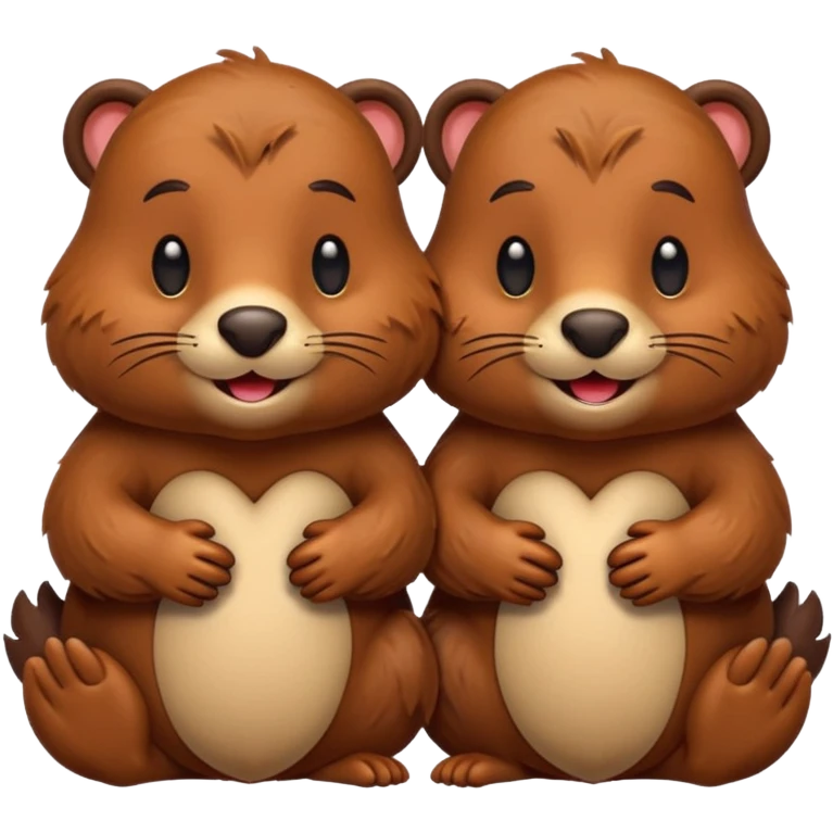 beavers in love emoji