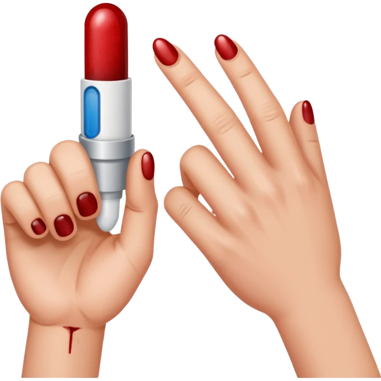 diabetes meter test finger blood emoji