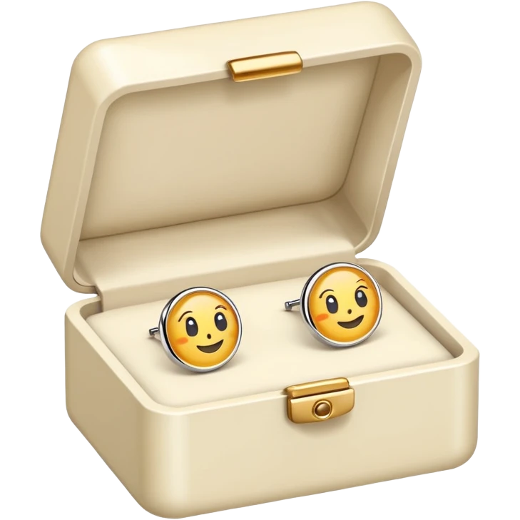 Earrings (in box, front view) – Ivory, no need to add face or emoji emoji