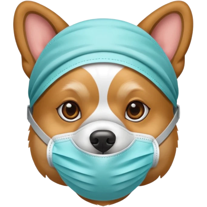 dog Wearing Medical Mask emoji