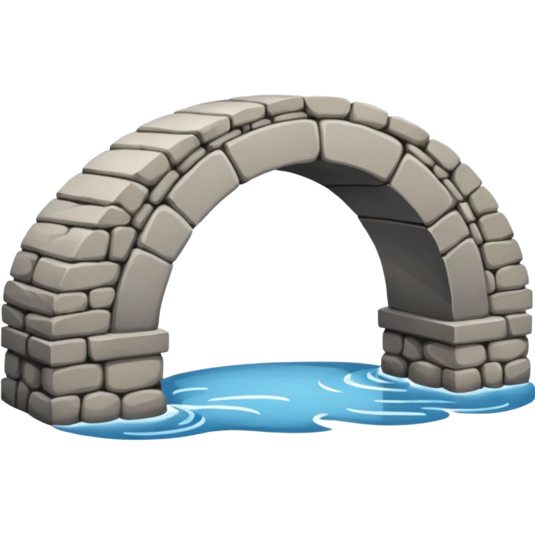 a simple icon of a bridge emoji