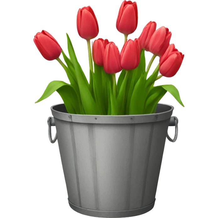 Tulip bucket emoji