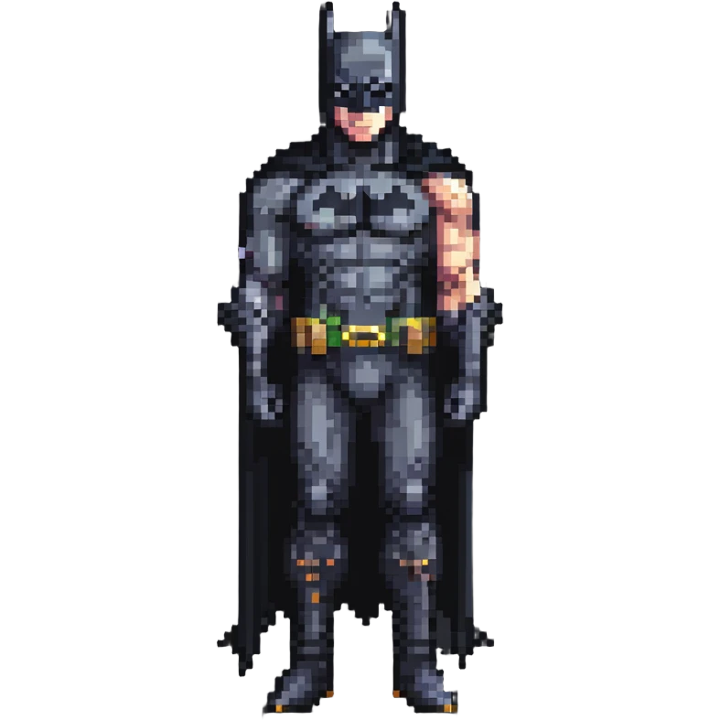 Full body Rick Owen Batman emoji