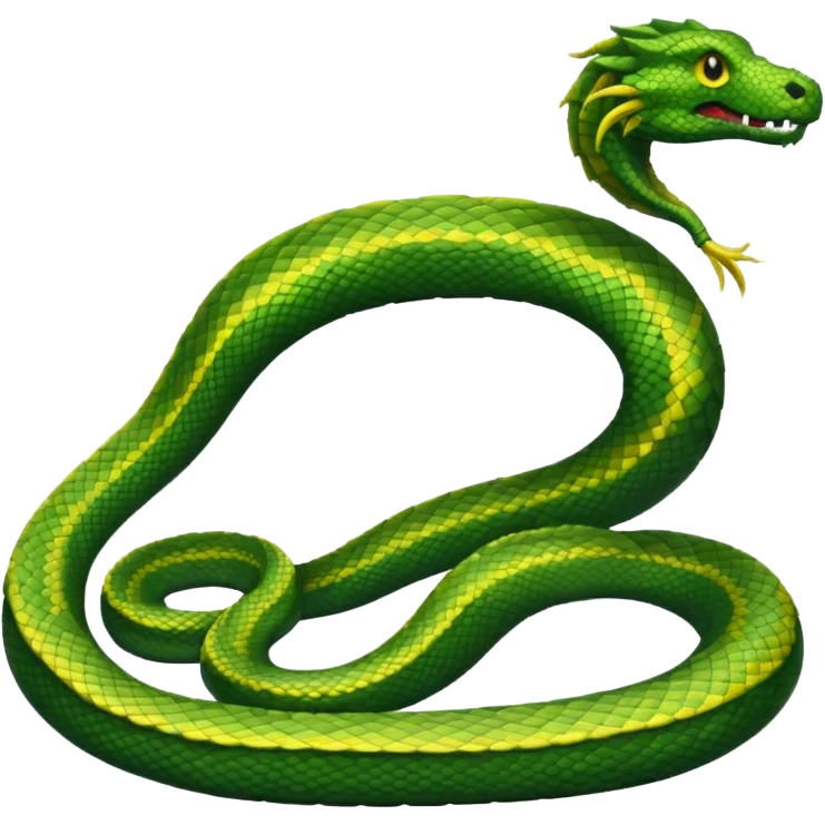 Giant serpent pixel art emoji