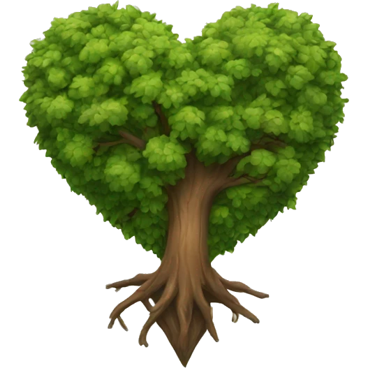 Tree heart emoji