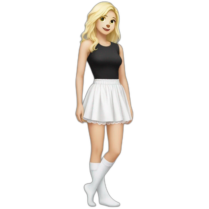 white-knickers-long-white-socks-black-skirt emoji