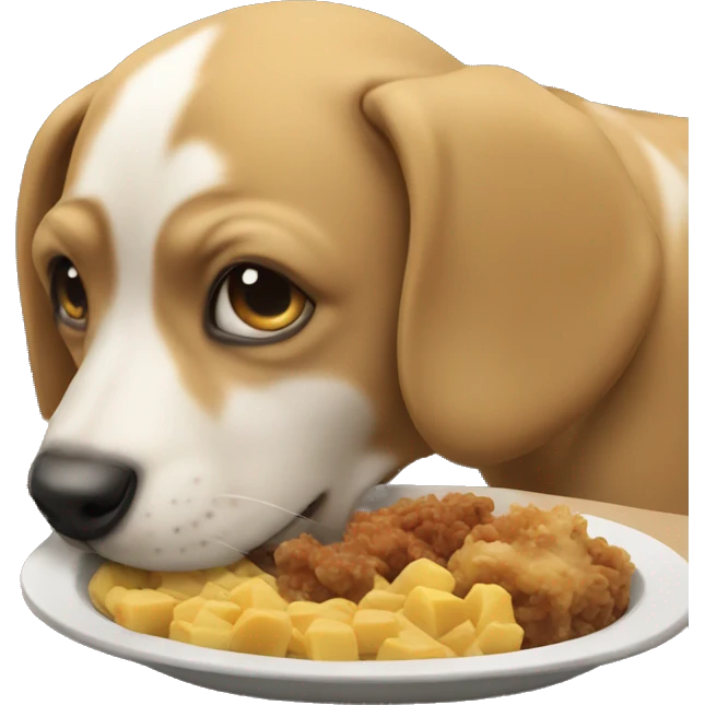 Dog eating emoji