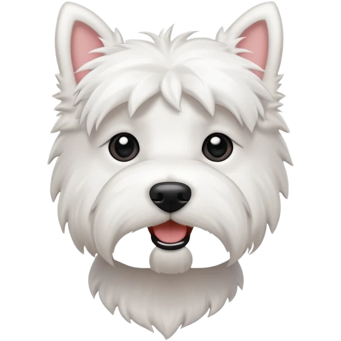 A Westie dog emoji