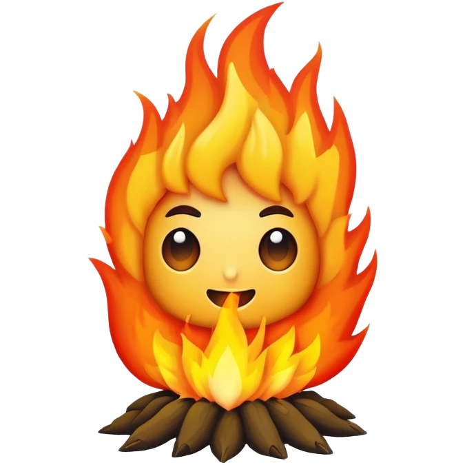 Bush on fire emoji