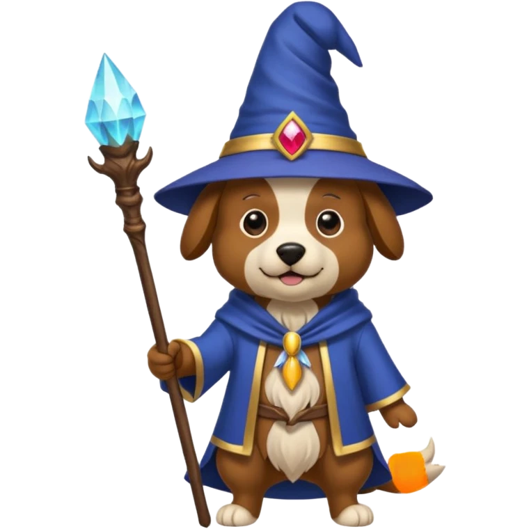 Dog wizard emoji