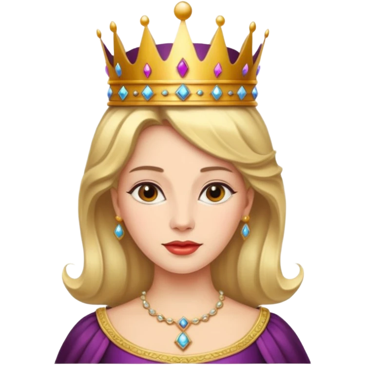 queen with crown emoji