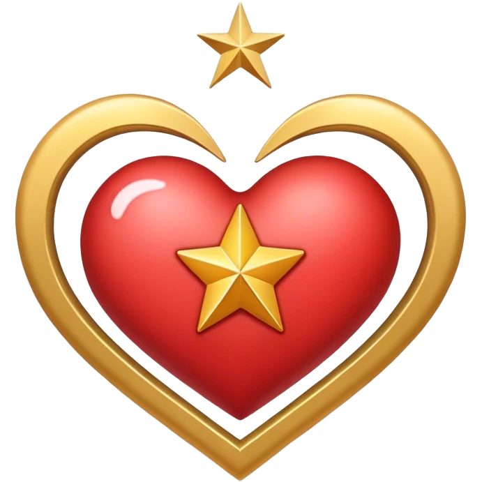 Heart with star around it emoji
