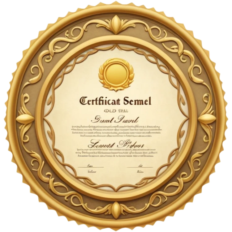 a certificate emoji