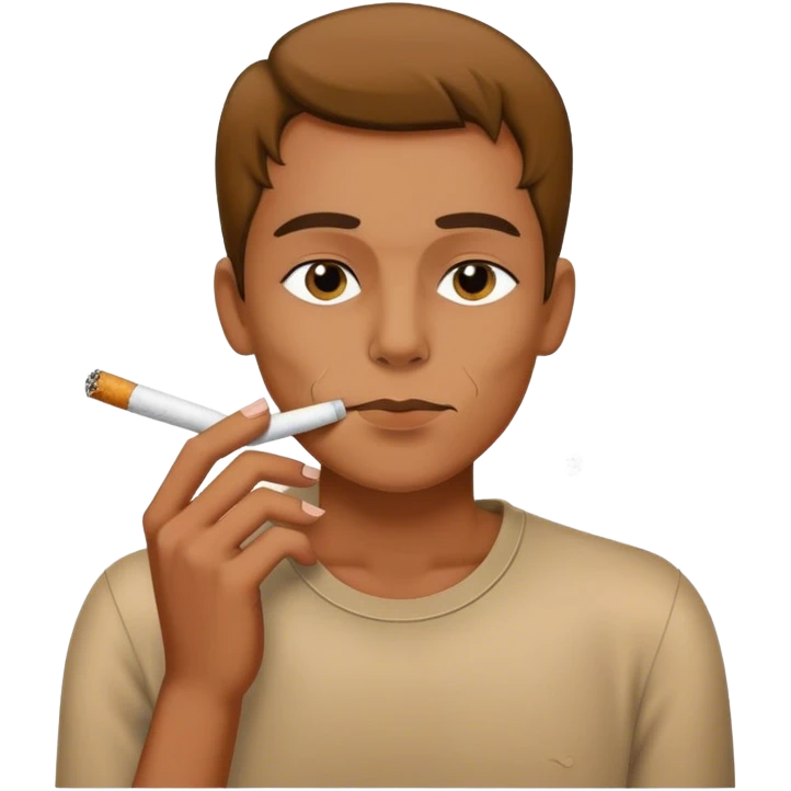 Crow smoking emoji