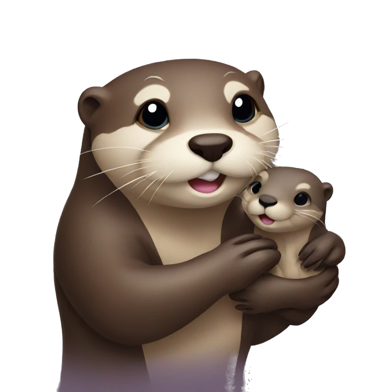 otter holding otter emoji