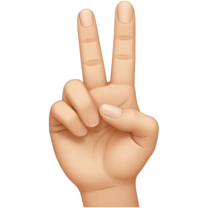 The index finger gesture emoji