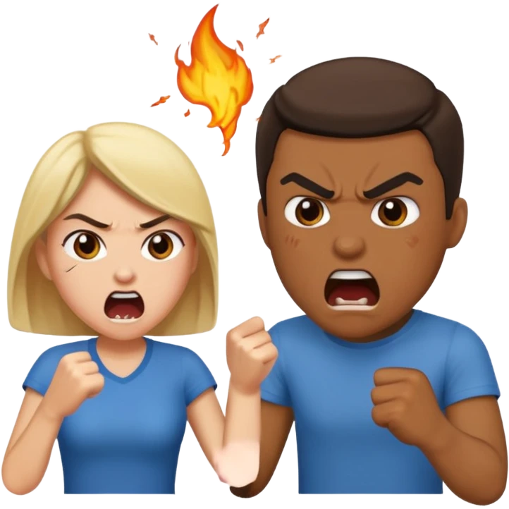 couple fight emoji