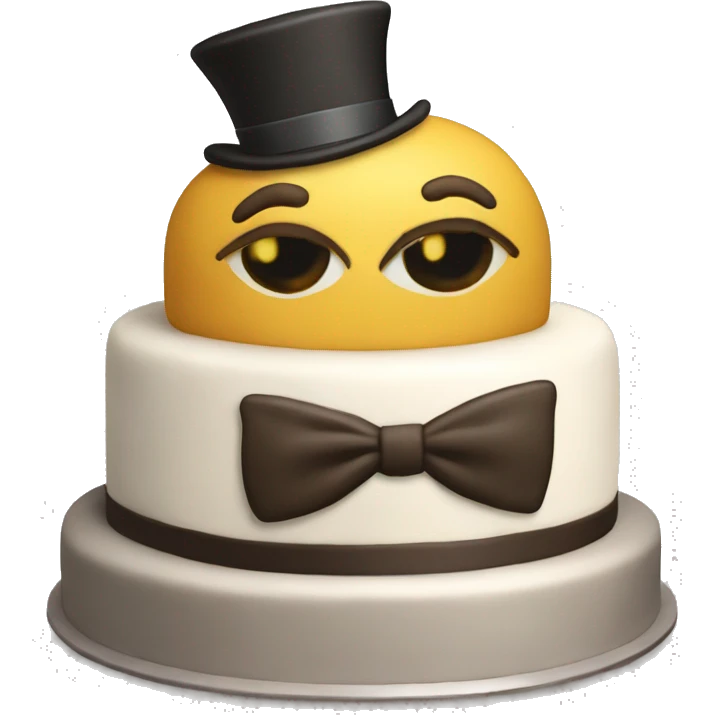 Gentleman’s cake emoji